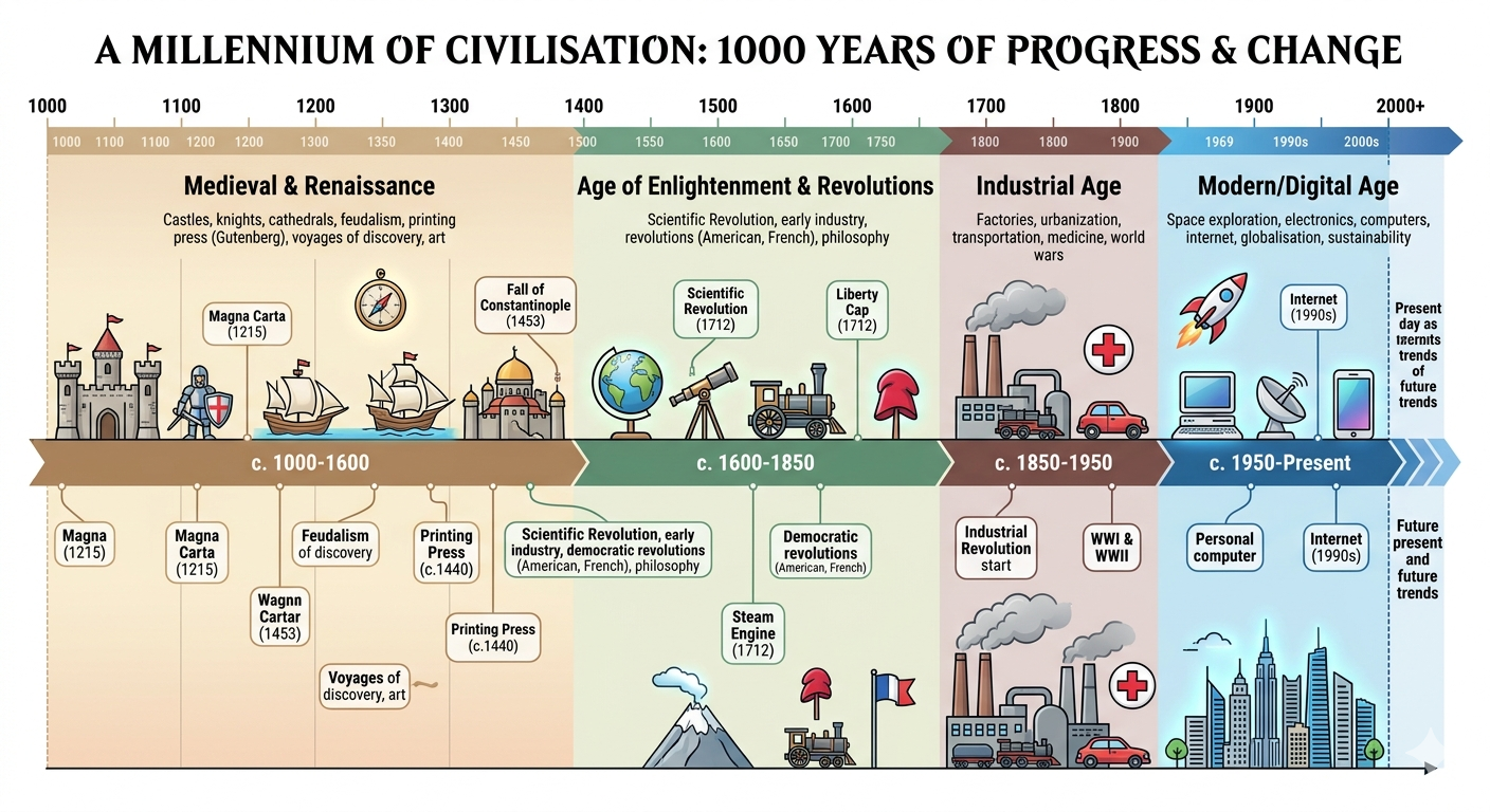 Gemini civilisation timeline output